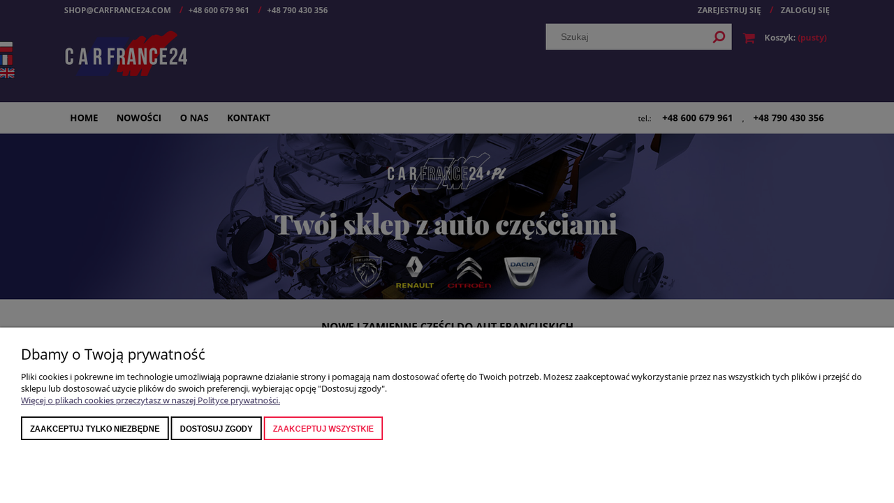 Sklep z częściami do samochodów francuskich Carfrance24 cover
