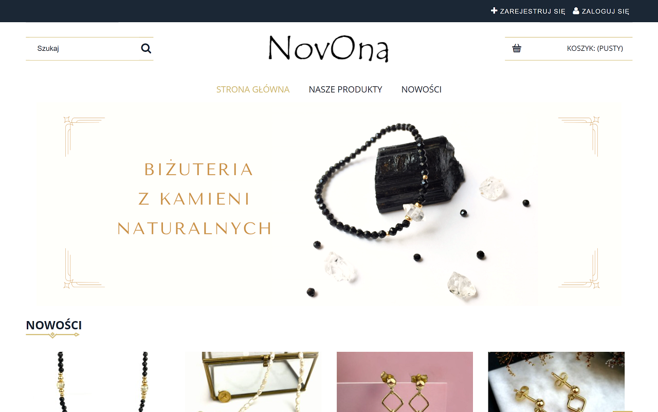 Biżuteria z kamieni naturalnych - NovOna cover