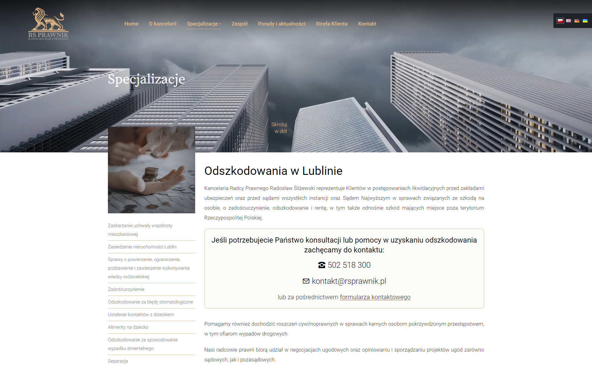 Odszkodowania w Lublinie: jak wygląda kontakt z ubezpieczycielem i analiza sprawy?