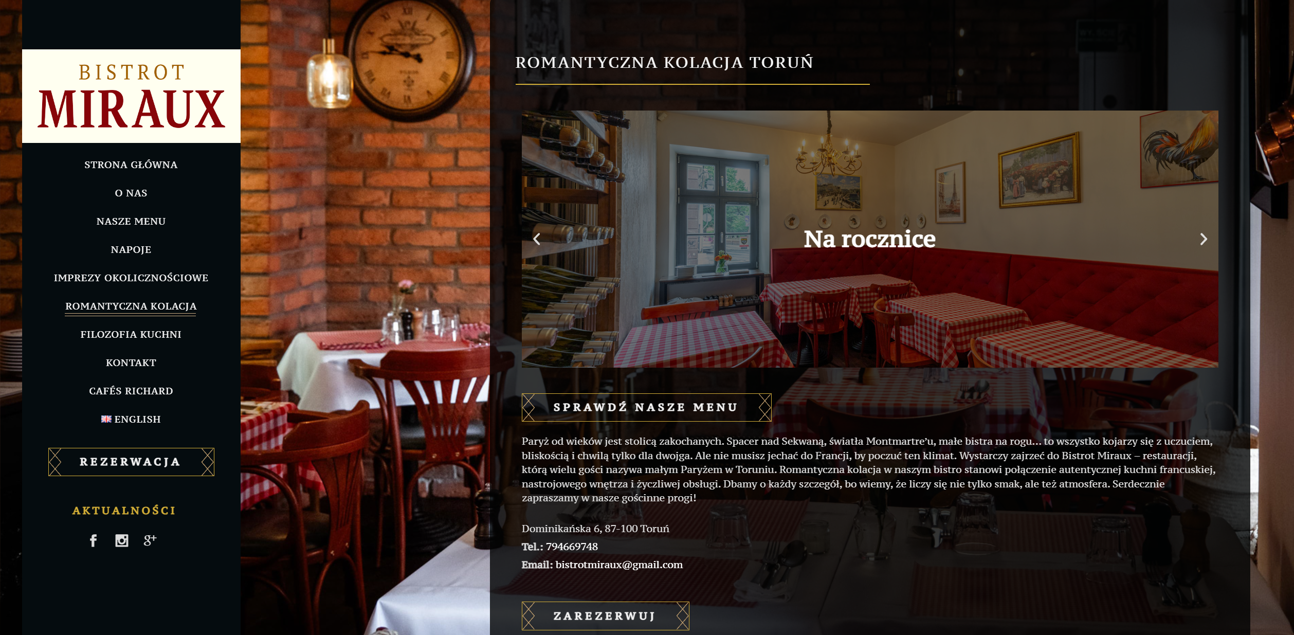 Zaręczyny w Toruniu – jak zorganizować romantyczną kolację z wyjątkową niespodzianką?