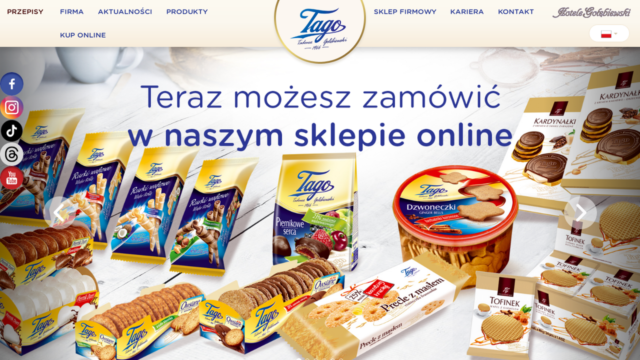 Producent ciastek - Tago cover
