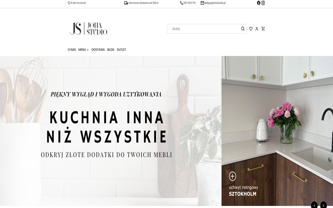 Uchwyty meblowe mosiężne - Joha Studio cover