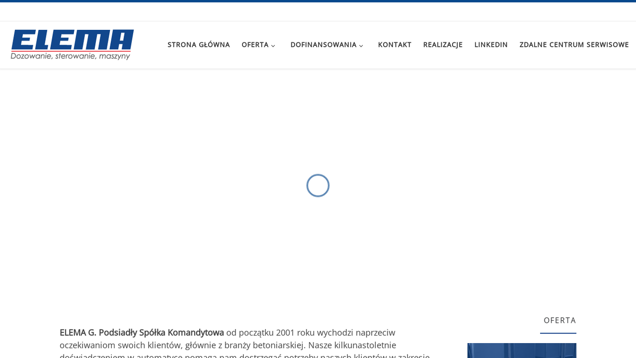 Automatyka przemysłowa, automatyzacja produkcji | ELEMA cover